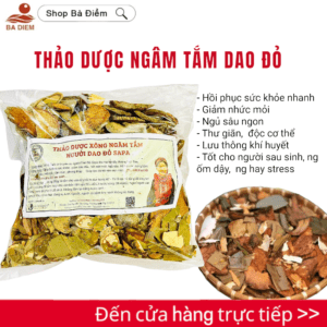 Lá tắm người dao đỏ, thuốc tắm sau sinh