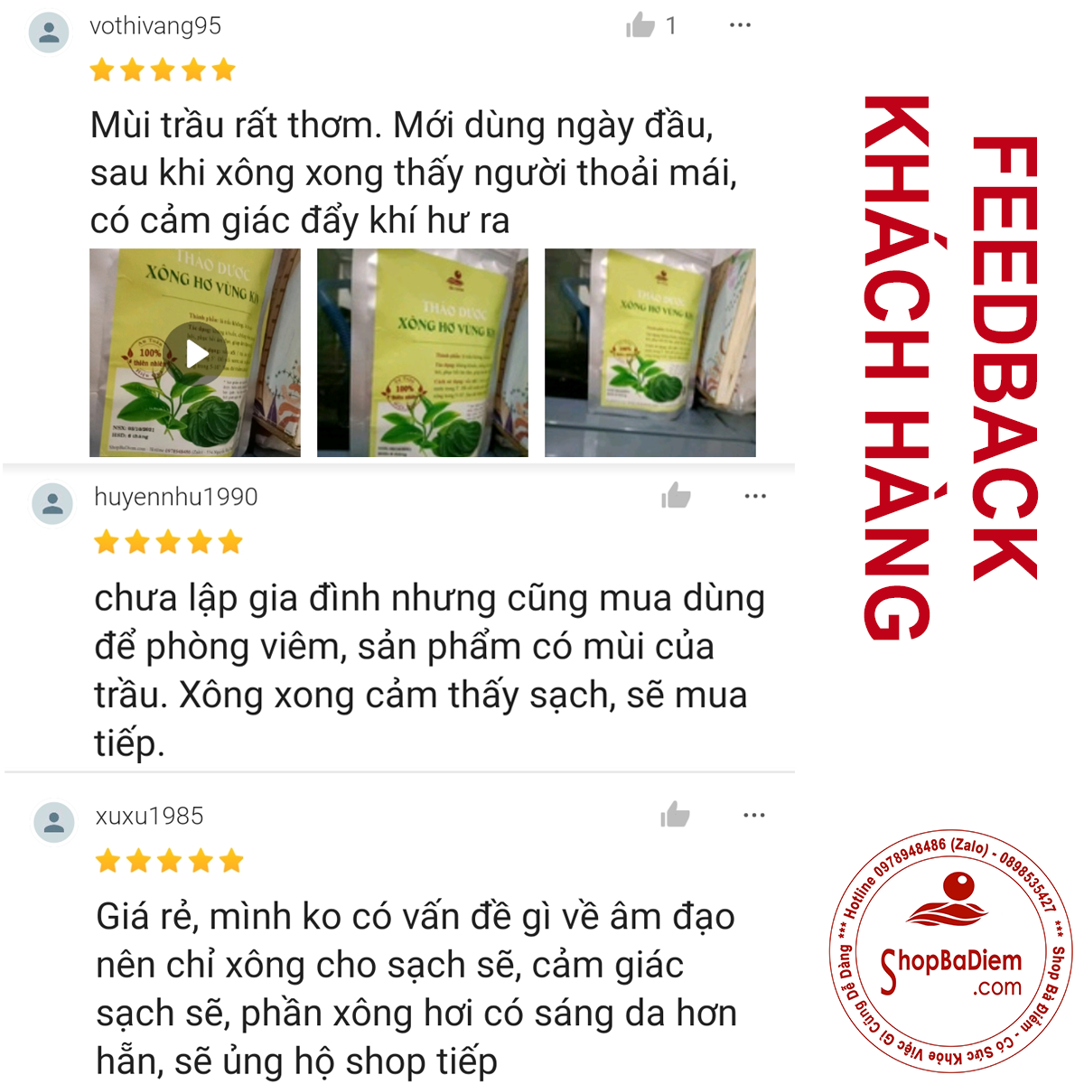 Thảo dược xông vùng kín
