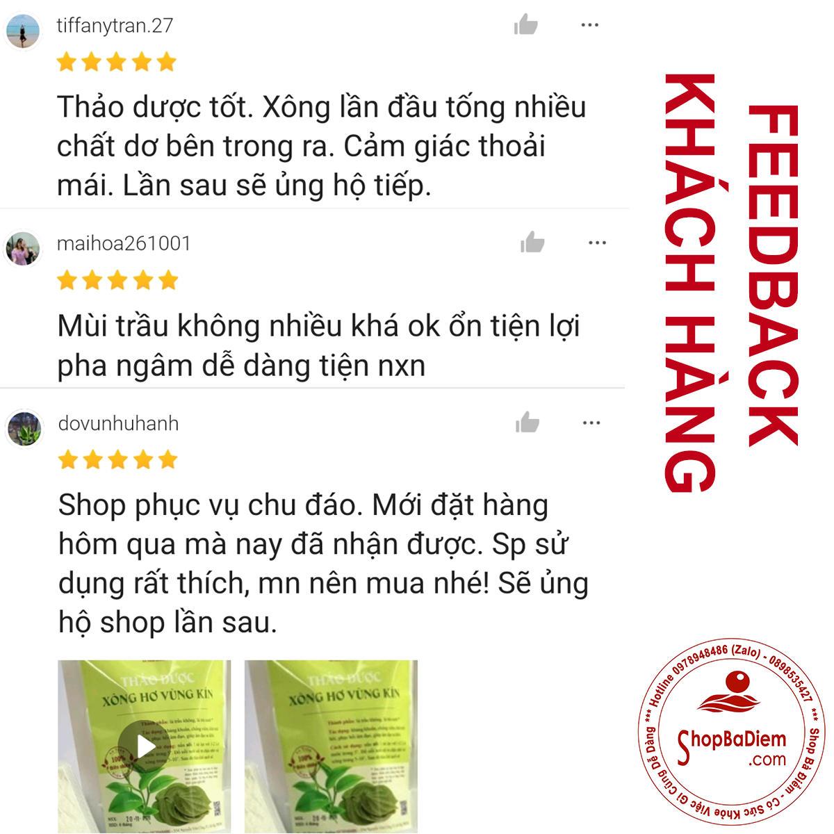 Thảo dược xông vùng kín
