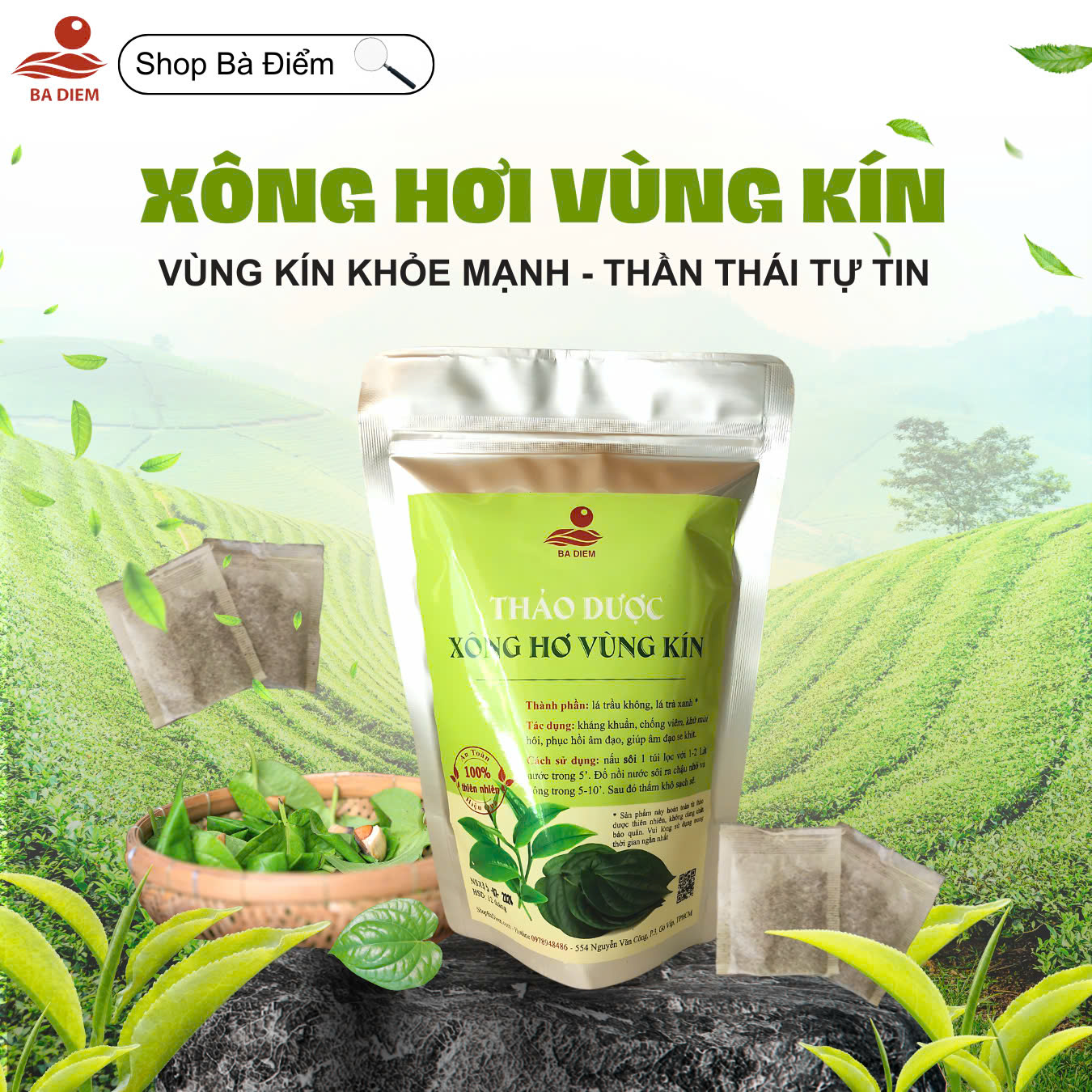 Thảo dược xông hơi vùng kín