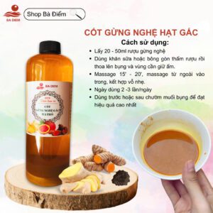 Gừng nghệ hạt gấc hạ thổ