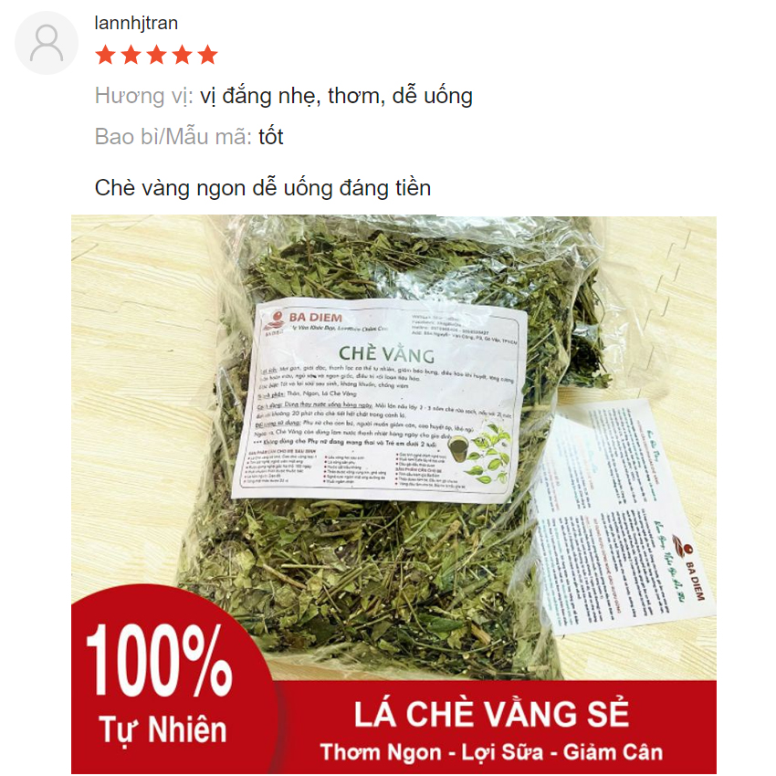 Chè Vằng Lợi Sữa Giảm Cân | Chè Vằng Sẻ Lá Nhỏ, Ngon Loại 1 Của Quảng Trị | Trà Vằng - Shop Bà Điểm