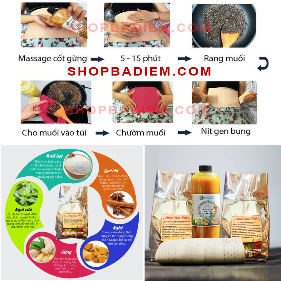 Rượu Gừng Nghệ Gấc, Muối Chườm Thảo Dược - Cặp Đôi Không Thể Thiếu Sau Sinh