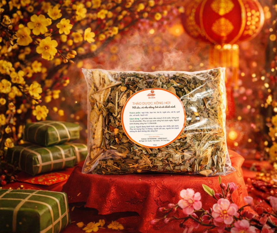 Lá xông thảo dược – Hơi ấm quen thuộc mỗi dịp Tết